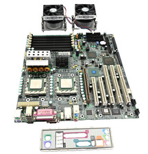 HP XW8000 Workstation Motherboard 304123-001 301076-001 w/ 2x CPU & HeatSinks
