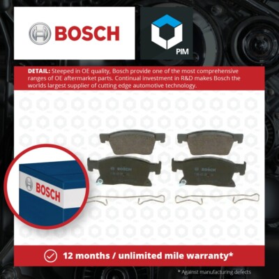 Brake Pads Set fits VAUXHALL ASTRA K 1.4 Front 2015 on Bosch 13478301 Quality