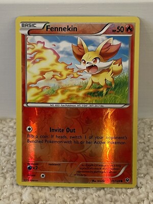 Pokémon TCG Fennekin Fates Collide 10/124 Regular Common