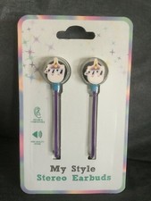 VIVITAR MY STYLE STEREO EARBUDS UNICORN - COMPATIBLE WITH ALL 3.5MM AUX DEVICES