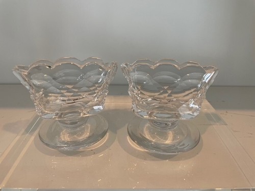 RARE Antique Pair of Brierley Cut Crystal Holders - Marked - Picture 4 of 14