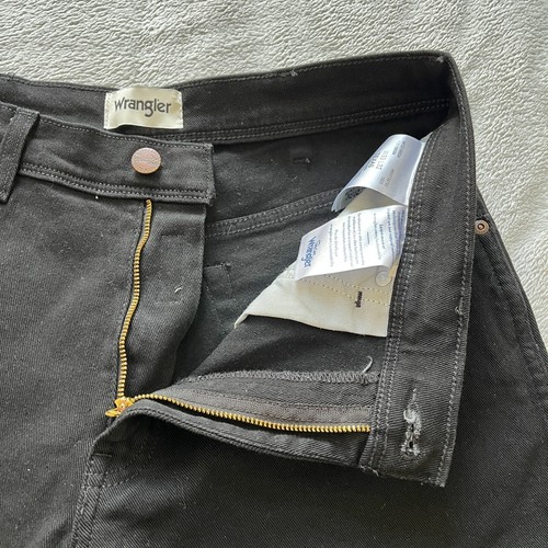 Jeans Wrangler Texas Denim Uomo W32 L32 Nero Dritto Cotone Elasticizzato *Taglia* - Foto 13 di 15