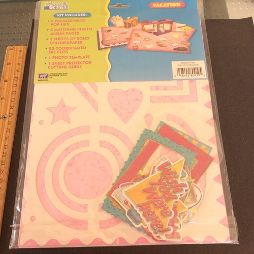 Vacation Scrapbooking Page Pop-Up Kit 8-1/2” X 11” Vintage 1998 Memories Forever - Picture 7 of 9