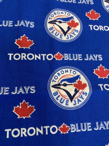 Toronto Blue Jays Fabric 23 Inches X 58 Inches - Picture 1 of 4