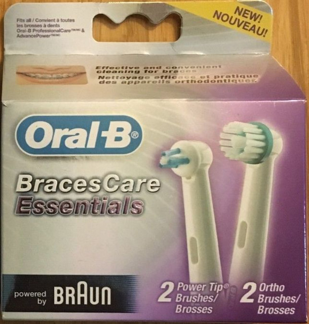 *4 ORALB Braces Care Replacement Toothbrush Tooth Brush Heads