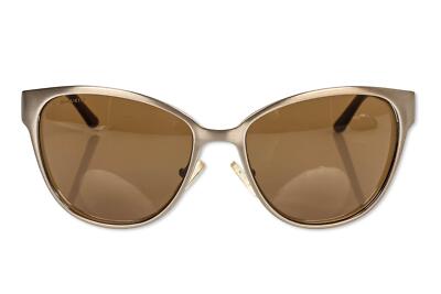 Versace Women's Brown Havana & Pale Gold Sunglasses Model 2147-B Olive Lens