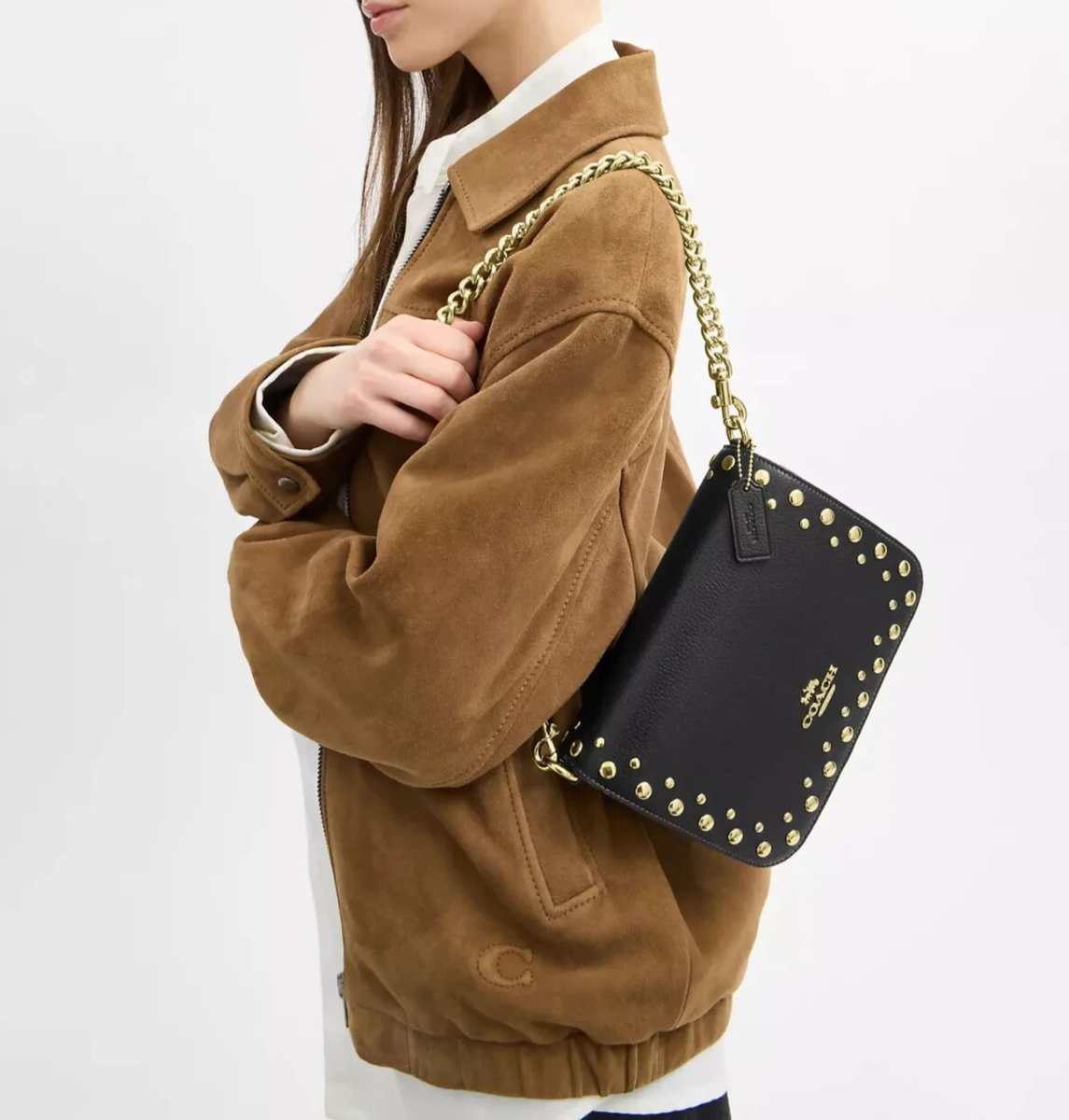 KK COACH ロゴ入りブラウンヘアバンド s-l1200.png