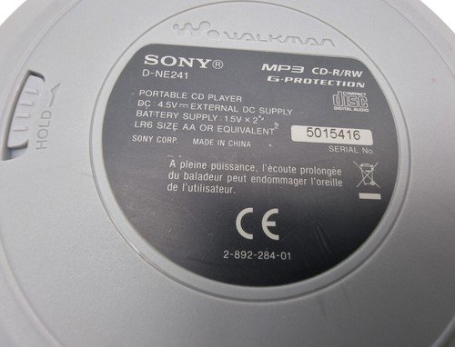 š„Lettore CD portatile Sony Walkman D NE241 argento difettoso pezzo di ricambio decorazioneš„ - Foto 10 di 10