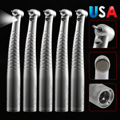 USA NEW Dental Fiber Optic LED High Speed Handpiece Fit KaV Coupler 4/6Hole