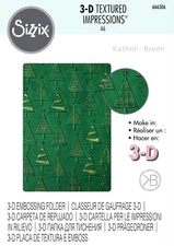 Sizzix 3D Embossing folder Geo Trees #666306 Retail $11.99 by Kath Breen