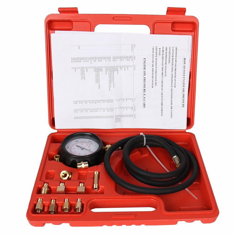 AT Automatic Engine Oil Pressure Tester Gauge Diagnostic Test TU-11A Service Kit