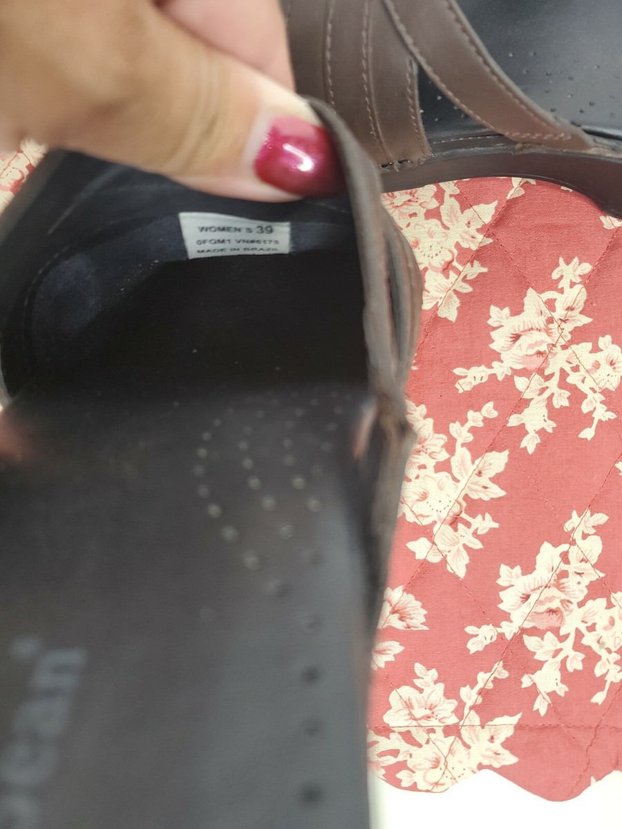 Women's LL Bean Brown Leather Slip On Clogs Mules Size 39 US 8 Made in  BRAZIL | eBay