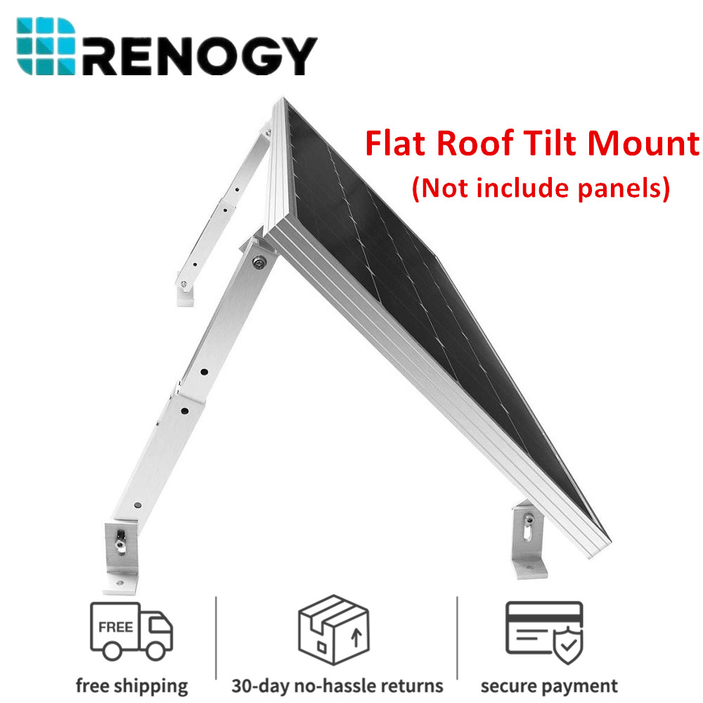 Renogy Adjustable Solar Panel Tilt Mount Brackets for Roof R
