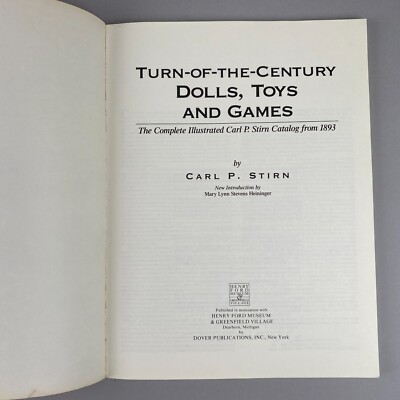本 洋書 Dolls, Toys and Games Carl P. Stirn