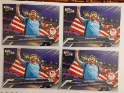 Lot Of 4 Ryan Crouser 2024 Topps Now. Card 12. Team USA.