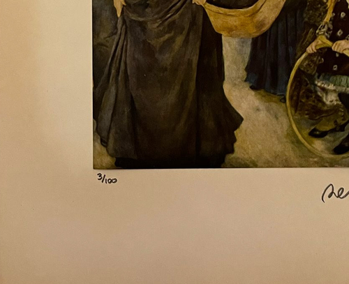 Pierre-Auguste Renoir Original signed litho, COA and appraisal for $3,500 usd- - Picture 3 of 12