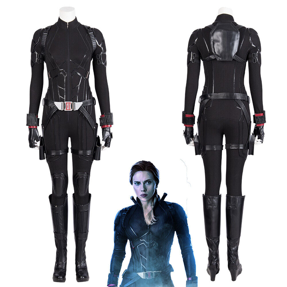 Avengers Endgame Black Widow Costume Cosplay Suit Natasha Romanoff