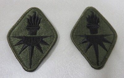 United States Army Intelligence Center and School Military patch set of two