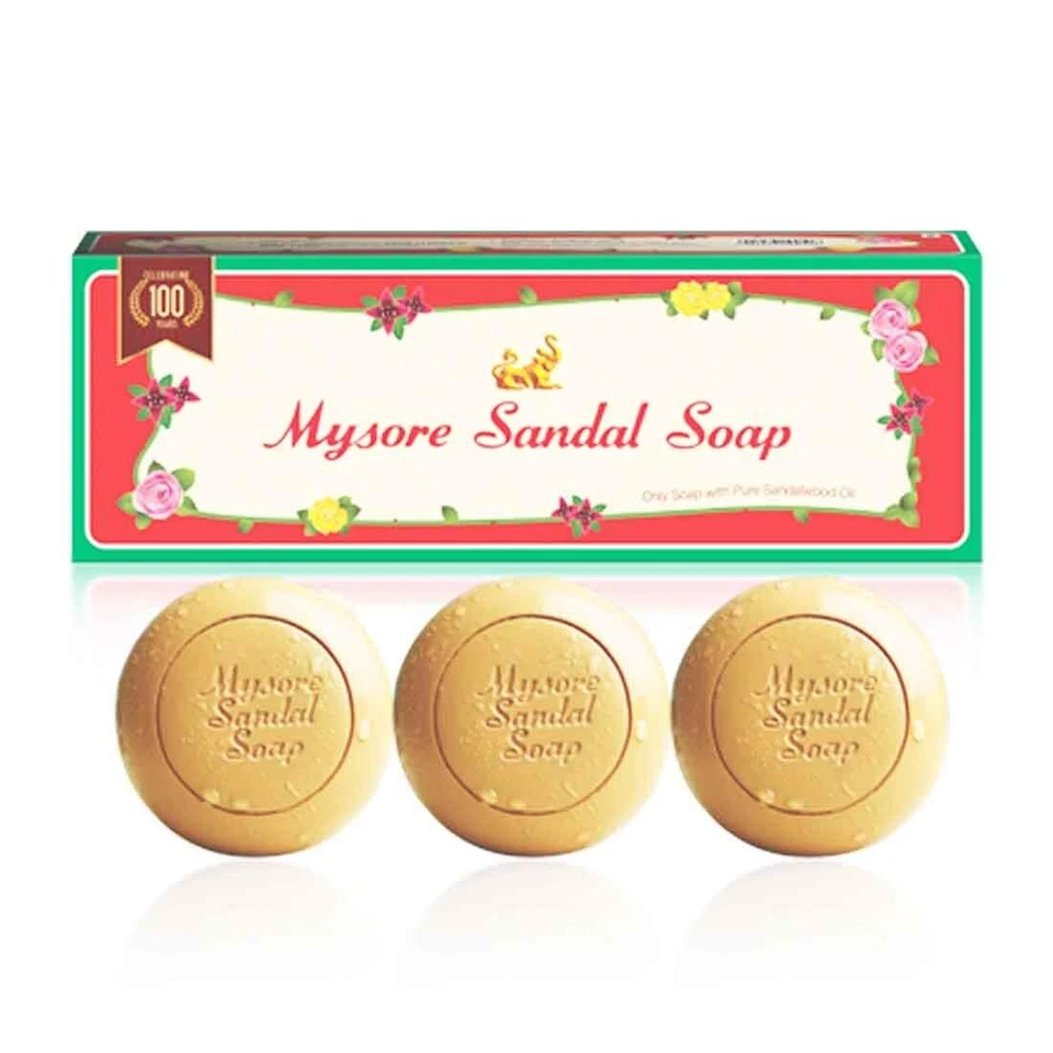 Jabón sandalia Mysore 450 gm (150x3) mejor para el cuidado de la piel jabón para todas las edades Foto 3 de 4
