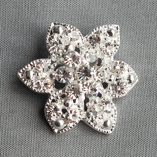 Broche de boda 50 surtidos con botones de diamantes de imitación adorno perla cristal Foto 4 de 4