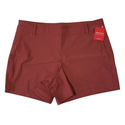 SPANX Sunshine Shorts Women Medium Sun Washed Red 4'' NWT!