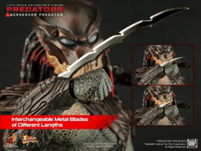 New Hot Toys Mms130 1/6 Predator Berserk Predator Lion Face