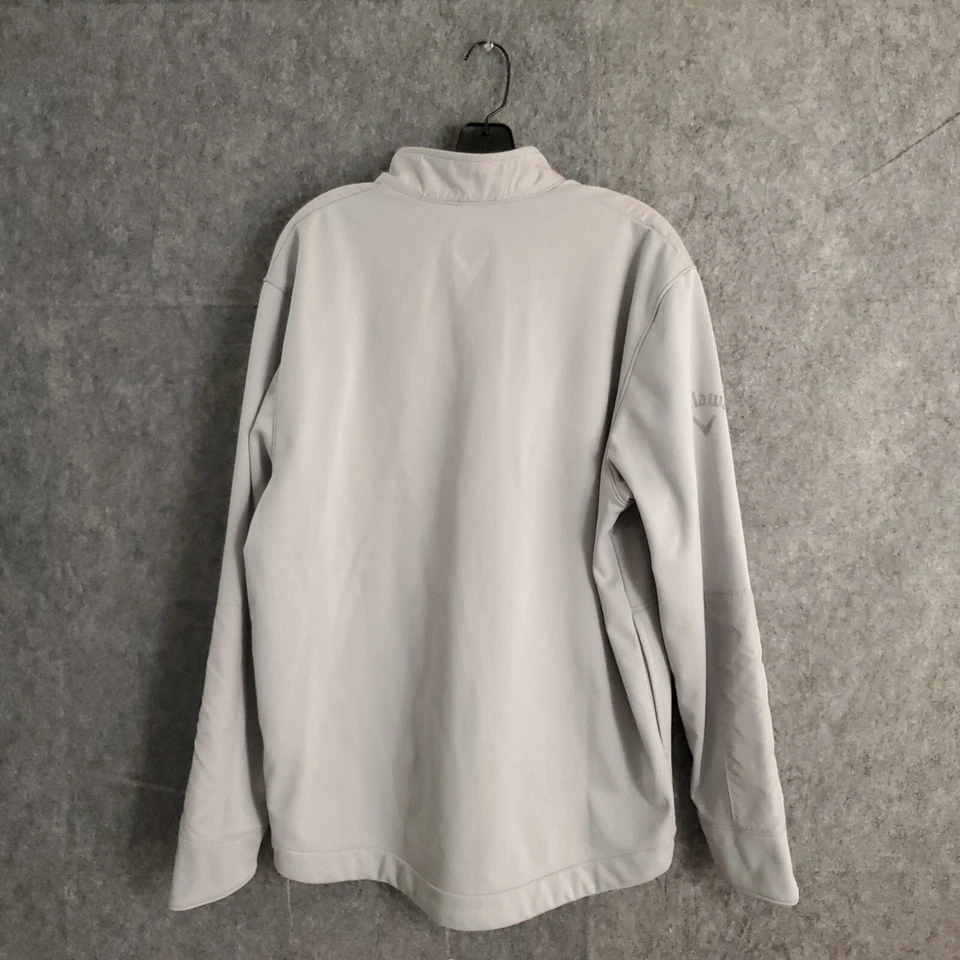 Callaway Jacket Mens Large Gray Zip Up Weather Series Softshell Polyester Golfer - Image 2 of 4