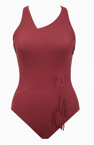 Amoressa Women's One Piece Swimsuit - Northern Lights Plunging Neckline