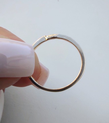 SET! 10kt Yellow Gold Genuine Diamond Solitaire & Enhancer Band Rings 2.4g - Picture 15 of 17