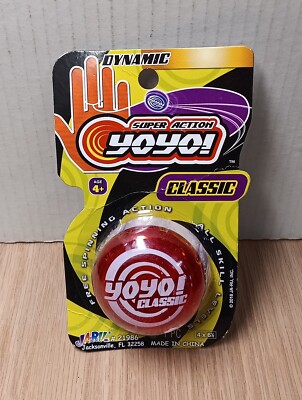 Yo-Yo Dynamic Super Free Spinning Action Classic Red Ja-Ru Great For Tricks!
