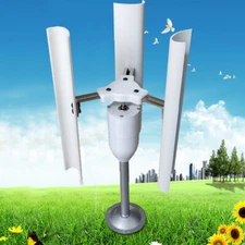 12V Vertical Wind Turbine Generator 3 Blades Charger Windmill Power Teach Mode