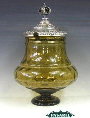Neuheit Böhmische Silber Kristall Bowle Schöpfkelle ca1880 - Bild 1 von 8
