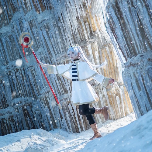 Costume |Shawl Cloak Dress Wig HOLOUN Frieren Beyond Journey End Frieren Cosplay - Picture 3 of 22