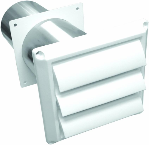 Lambro White 4-Inch Plastic Louvered Vent (267W) - Picture 10 of 12