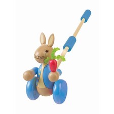 Wooden Push Along Orange Tree Toys Peter Rabbit Push Along For Toddlers