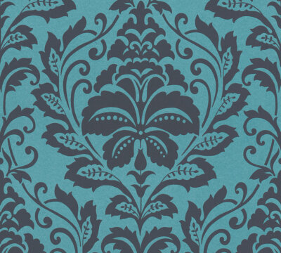Tapete AS Creation  Vliestapete 36910-5 Blau Schwarz Ornament Barock Retro (K