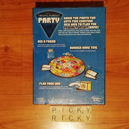 TRIVIAL PURSUIT PARTY BOARD GAME FAST & FUN TRIVIA HASBRO/2013 - NEW/SEALED - Picture 2 of 4