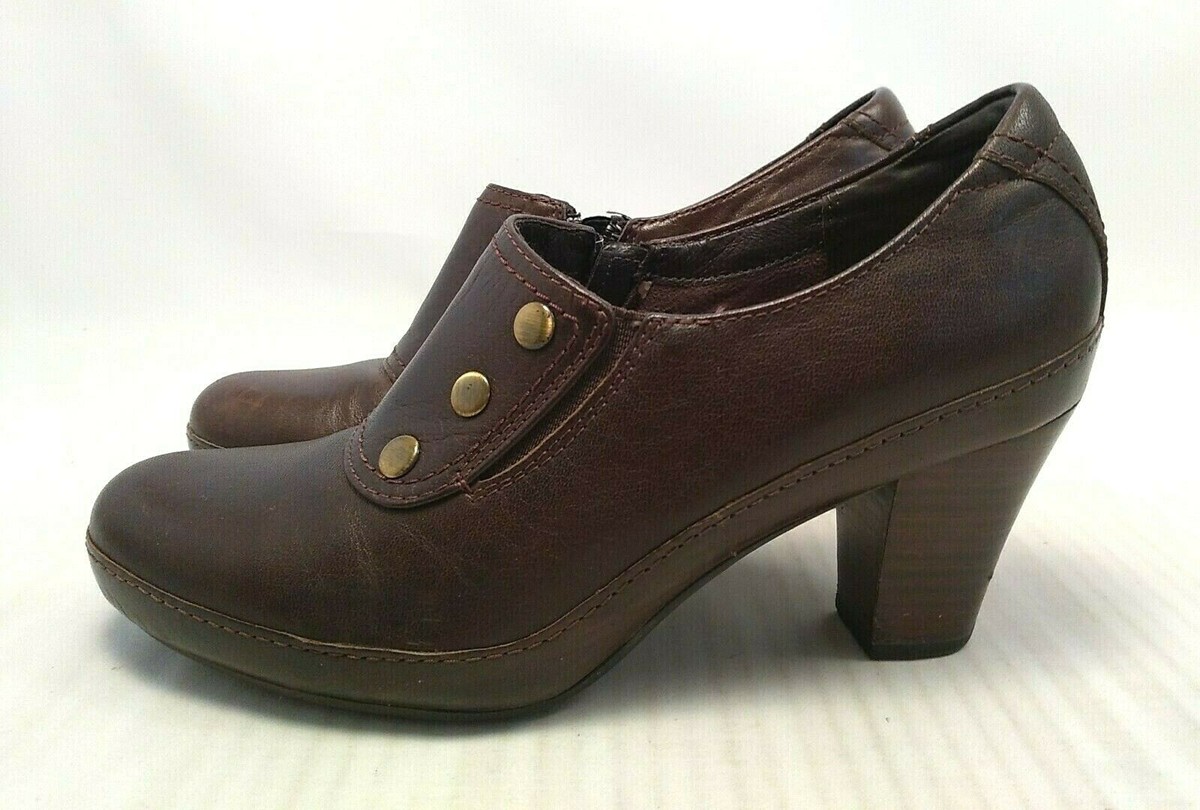 Talons Femme Clarks Artisanaux Noir - Taille 6D, Hauteur Haute (occasion, Bon état Général)