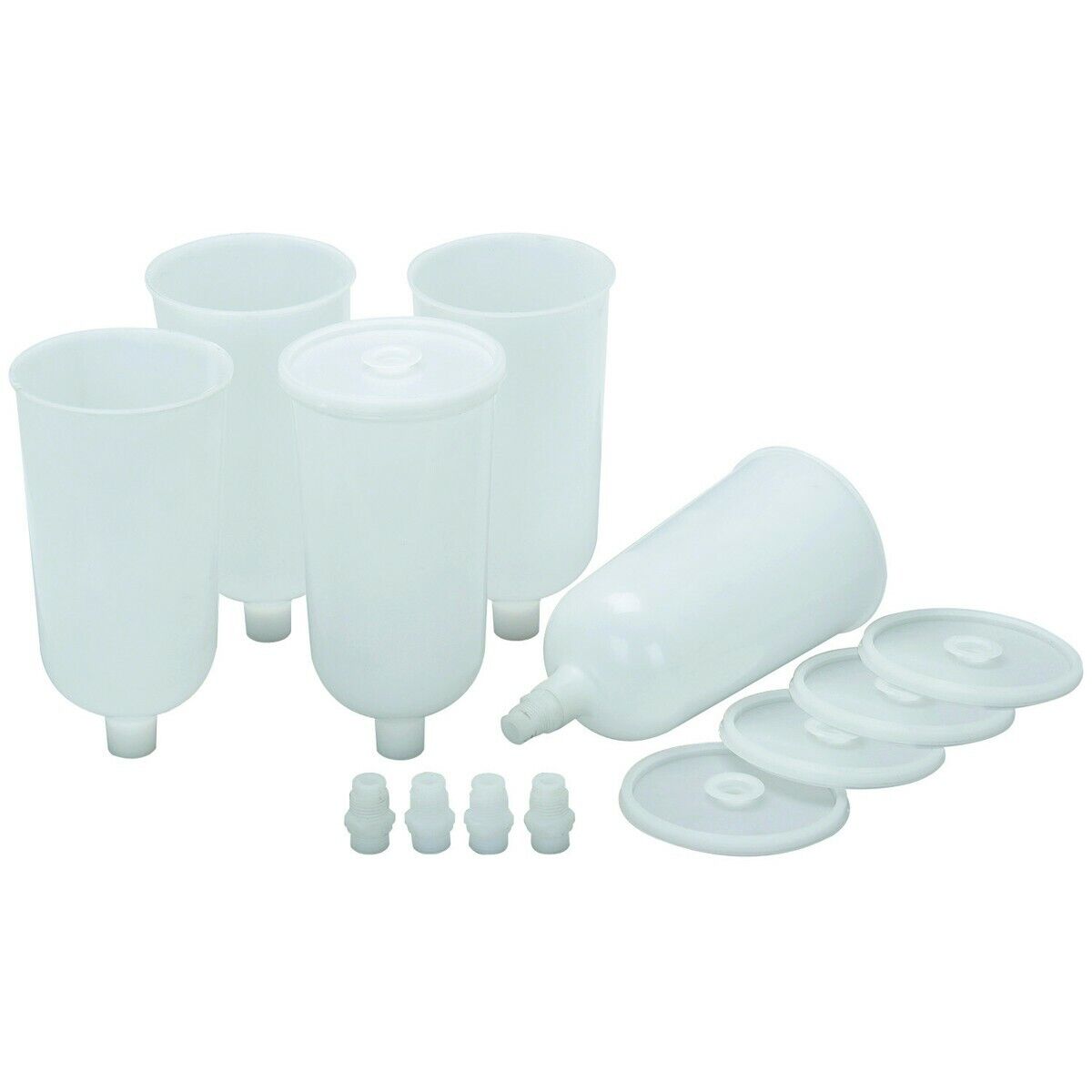 20.oz Air Spray Gun Disposable Paint Cups 5 Pk with Adapters
