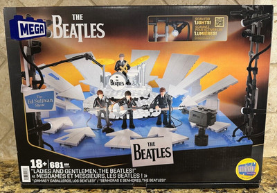 MEGA BLOKS Mattel THE BEATLES LADIES AND GENTLEMEN ED SULLIVAN Sealed Box NEW!