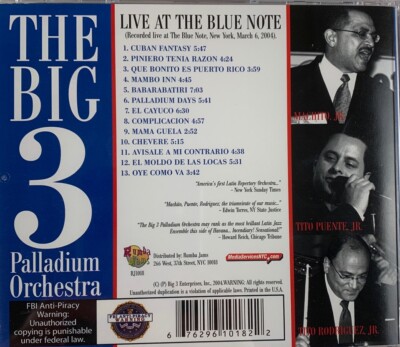 The Big 3 Palladium Orchestra Live At The Blue Note, New York City