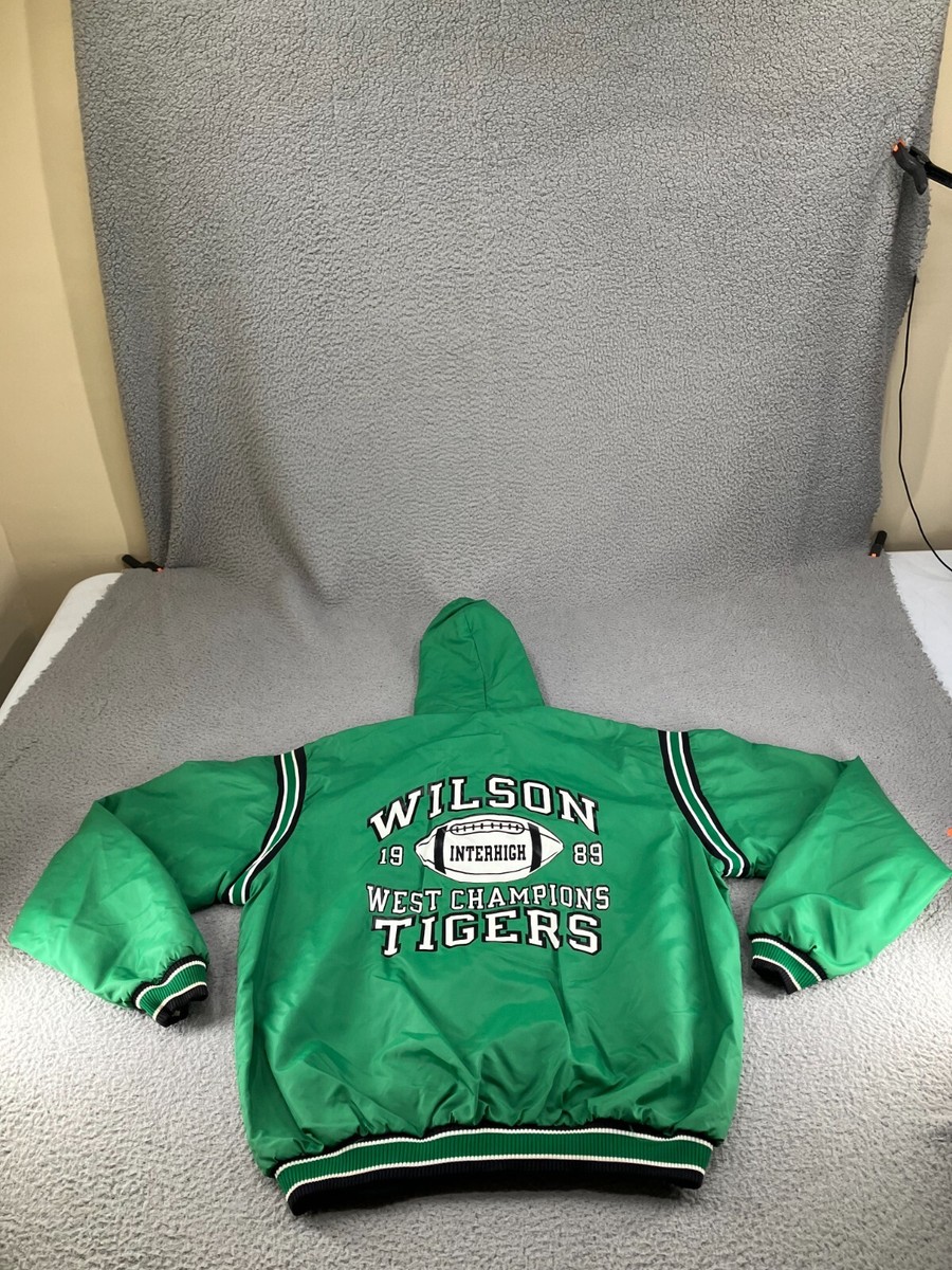 Vintage Champion Wilson Tigers Jacket Mens 2XL XXL Green 80s Vintage Champion Wilson Tigers Jacket Mens 2XL XXL Green 80s
