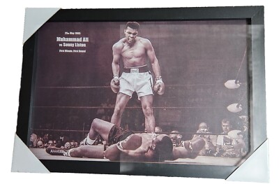 Muhammad Ali vs Sonny Liston 8x11 3D Shadow Box Framed Photo BRAND NEW ...