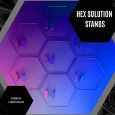 Hex Solution Action Figure Stands For 1:12 / 6"  Scale Figures - Bundles of 5