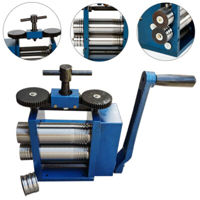 Manual Combination Rolling Mill Machine Jewelry Roller Metal Flat Press Tool HOT