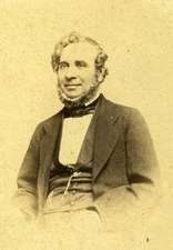 Man Portrait Paris Early Studio Photo Fixon Old CDV 1870