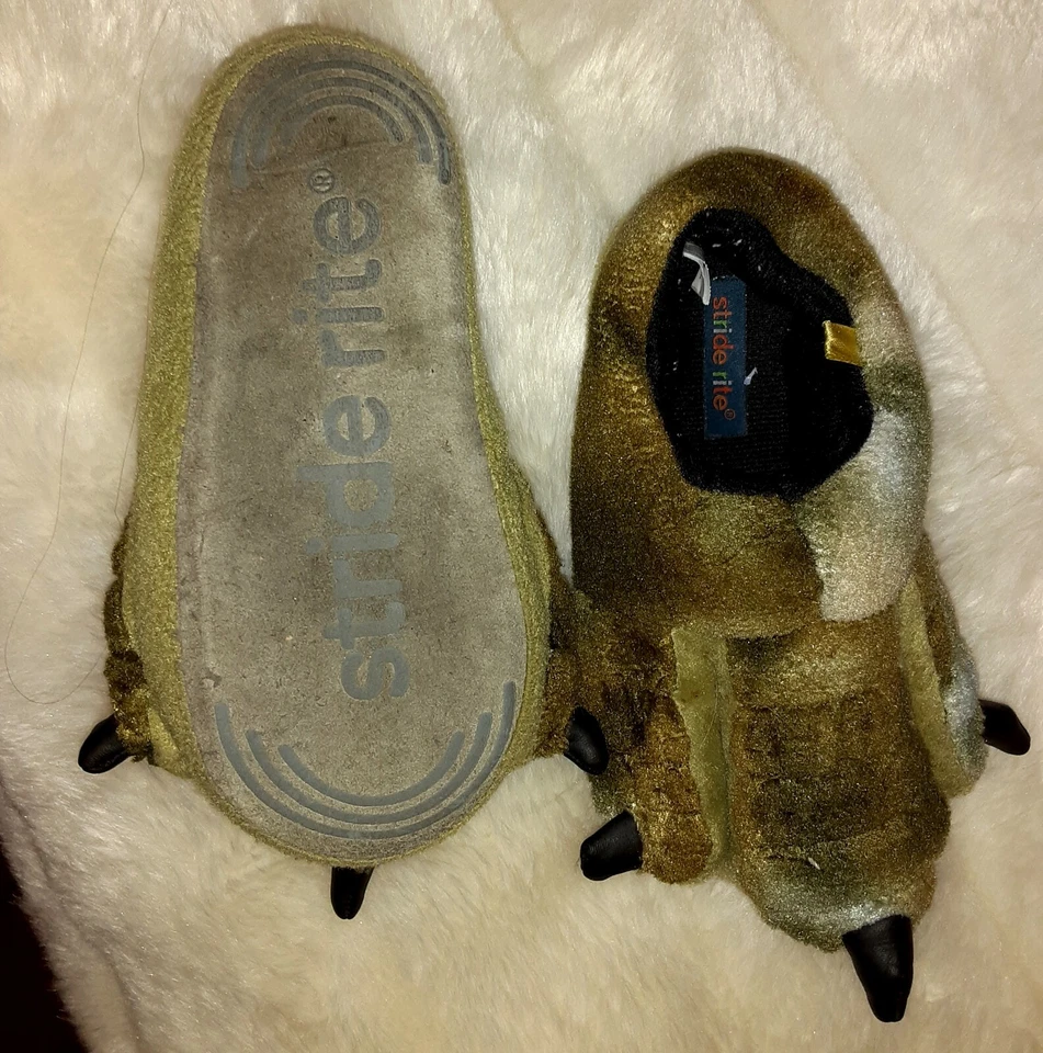 Stride Rite Niños Niños Niñas Unisex Talla M 9 10 Dinosaurio Garra Zapatilla Zapatos Foto 3 de 4