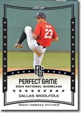 10-Count Lot DALLAS WOOLFOLK 2014 Leaf Perfect Game All-American Rookies 