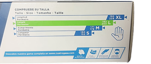 Guantes Látex Talla M Desechables Con Polvo Protección Virus Uso Alimentario - Imagen 9 de 9