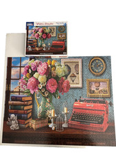 White Mountain Writer's Paradise 1000 Piece Jigsaw Puzzle Complete